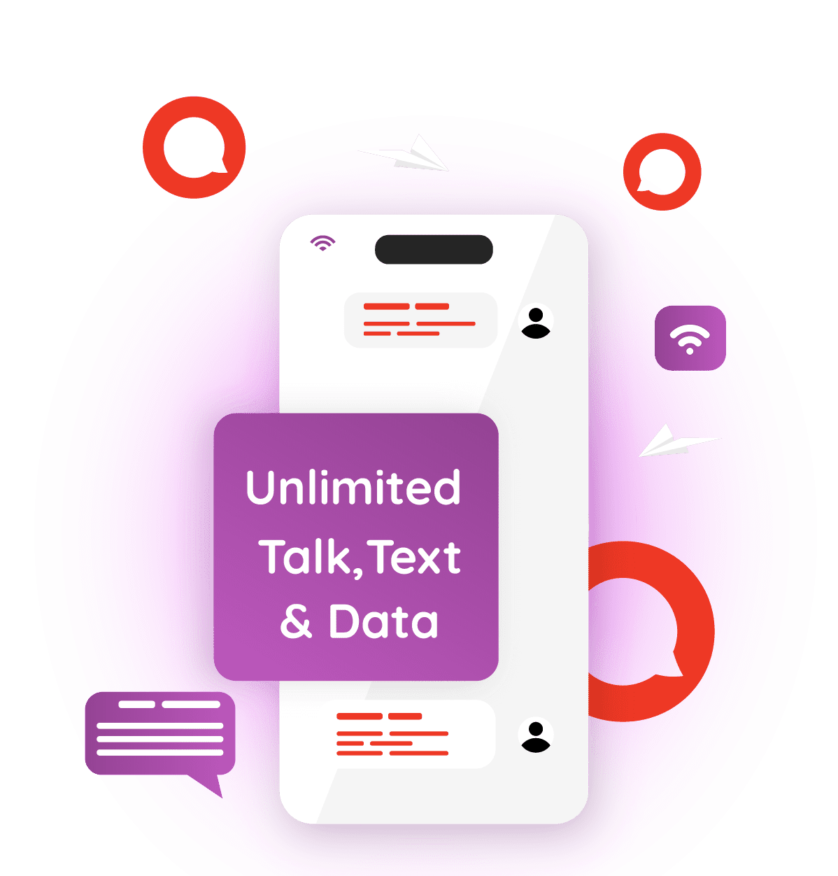 free data talk and text